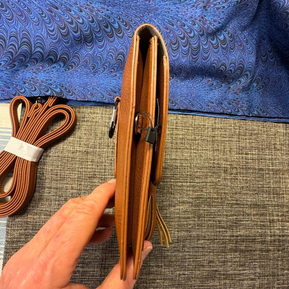 K Carroll Crossbody Phone Purse Carmel  With RFID Card Holders NWT Harper Bag - Picture 11 of 16